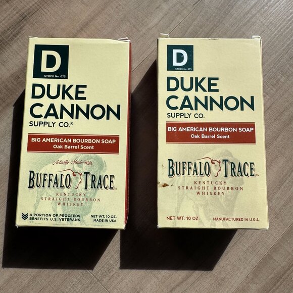 Duke Cannon Big American Bourbon Soap Oak Barrel Scent 10 Oz Buffalo Trace - Picture 2 of 4